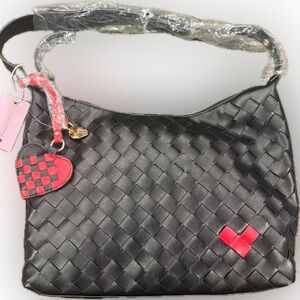 NWT! Bottega “Wallace” Bag Look-A-Like, BLACK/RED